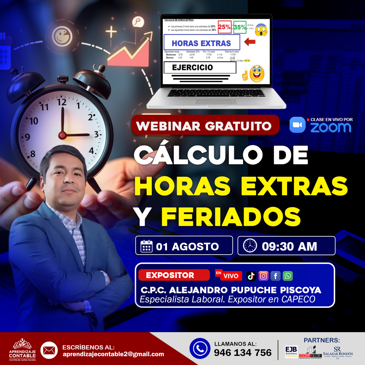 Webinar CÁLCULO DE HORAS EXTRAS Y FERIADOS